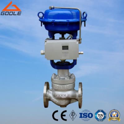 HCB Cage Double Seat Pneumatic Pressure Globe Control Valve